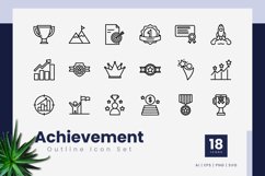 Achievement Outline Icon Set Product Image 1