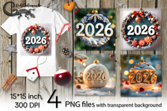 New year moods | 4 PNG xmas Sublimation designs P Product Image 1