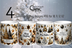 Christmas tree 2 | 4 Xmas Sublimation Mug designs PL Product Image 1