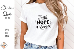 Faith Hope Love SVG | Christian Designs Product Image 1