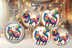 Fantasy Cats | Cartoon Car coaster &amp; key chain designs PL Product Image 1