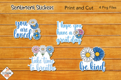 Sentiment Stickers | Print and Cut Product Image 1