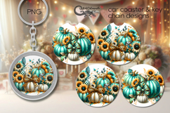 Pumpkin season | Autumn Car coaster &amp; key chain designs PL Product Image 1