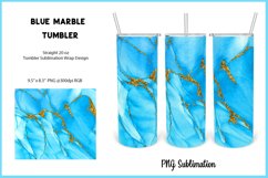 Blue Marble Tumbler Sublimation Wrap Product Image 1