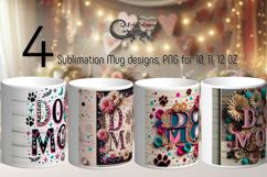 Dogs mom | 4 Animals Mug Sublimation designs PLUS Product Image 1