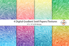 4 Digital Gradient Swirl Papers | Backgrounds Product Image 1