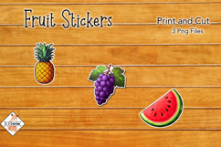 Fruit Stickers | Print and Cut Product Image 1