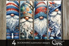 Marine gnome | 4 bookmarks sublimation designs PLUS Product Image 1