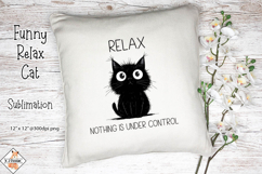 Funny Relax Cat Sublimation Product Image 1