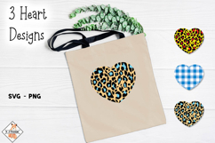 Heart Leopard Pattern Designs SVG - PNG Product Image 1