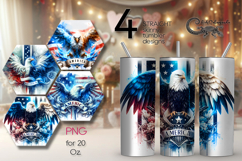 Patriotic USA veteran | american Skinny Tumbler Designs PL Product Image 1