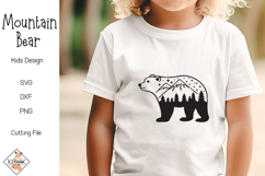 Mountain Bear Kids SVG Design Product Image 1