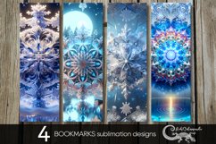 Christmas snowflake | Xmas bookmarks sublimation design PLUS Product Image 1