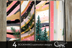 Christmas milky way | Xmas bookmarks sublimation design PL Product Image 1