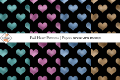 Foil Heart Patterns| Digital Papers Product Image 1
