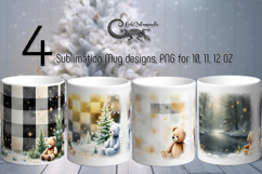 Christmas plaid | 4 vintage Sublimation Mug design PLUS Product Image 1