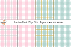 Seamless Rustic Edge Plaid Patterns | Digital Papers Product Image 1
