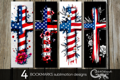 Patriotic usa flag | bookmarks sublimation design PLUS Product Image 1
