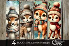 Christmas deer | Xmas bookmarks sublimation design PL Product Image 1