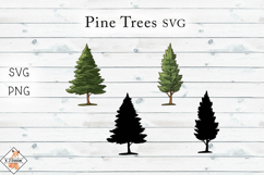 Pine Trees SVG &amp; PNG Product Image 1