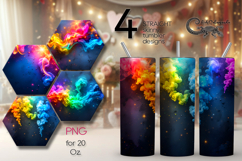 Abstract rainbow | 4 Straight Skinny Tumbler designs PL Product Image 1