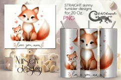 Mother's day cute animals | Skinny tumbler Sublimation PLUS Product Image 1