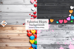 Valentine Hearts Backgrounds jpg | Mockup Product Image 1