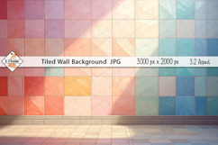 Tiled Wall Background Photo JPG Product Image 1