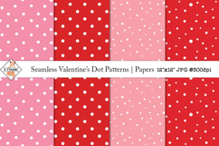 Seamless Valentine's Dot Patterns | Papers Product Image 1