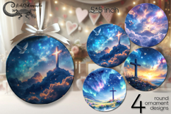Christian Faith | round ornaments sublimation PL Product Image 1
