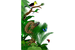 Jungle Animals Corner &amp; Border Clipart Bundle Product Image 2