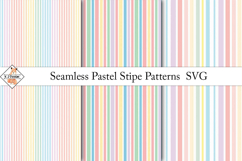 Seamless Pastel Stripe Patterns SVG Product Image 1