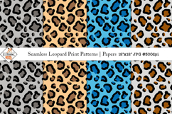 Seamless Leopard Print Patterns | Digital Papers Product Image 1