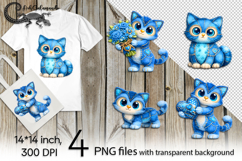 Denim animals | 4 love PNG Sublimation designs P Product Image 1