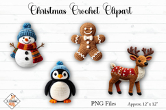 Christmas Crochet Clipart PNG Designs Product Image 1