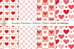 Seamless Valentine's Patterns | Papers Product Image 1