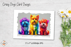 Crazy Dogs Card Design| Printables Product Image 1
