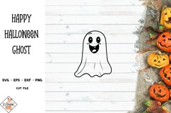 Happy Halloween Ghost SVG Product Image 1