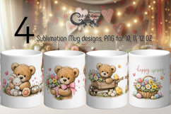 Easter animals | 4 Spring Sublimation Mug designs P Product Image 1