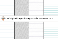 Digital lined Paper #3 Backgrounds Product Image 1