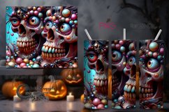 Funny skulls | Halloween Skinny tumbler sublimation PLUS Product Image 1