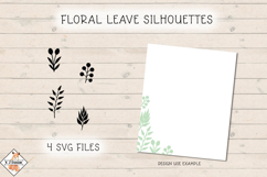 Floral Leave Silhouettes SVG Product Image 1