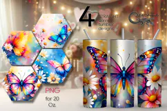 Fairy Butterfly | 4 skinny tumbler Sublimation designs PLUS Product Image 1