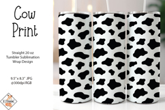 Cow Print Tumbler Sublimation Wrap Product Image 1