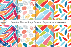 Seamless Abstract Shape Patterns | Digital Papers Product Image 1