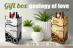 Gift box SVG| Geology of LOVE| for Laser and Cutting Machine Product Image 2