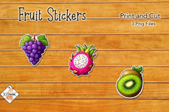 Fruit Stickers | Print and Cut Product Image 1