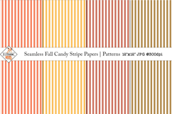 Seamless Fall Candy Stripe Papers | Patterns Product Image 1