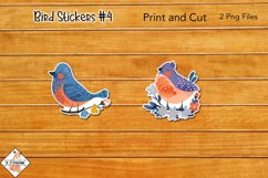 Bird Stickers #4 | Print and Cut Product Image 1