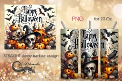 Happy Halloween | funny Skinny tumbler sublimation design P Product Image 1